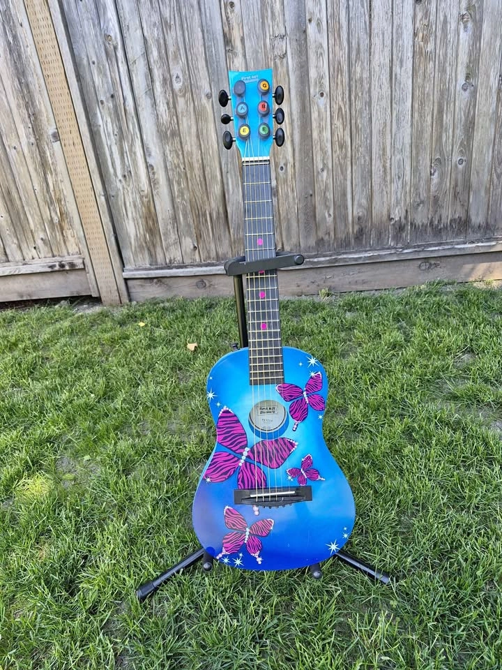 First Act Discovery Blue Butterfly Kids Guitar