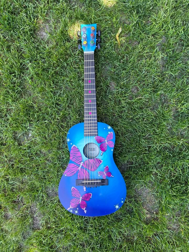 First Act Discovery Blue Butterfly Kids Guitar - photo 3