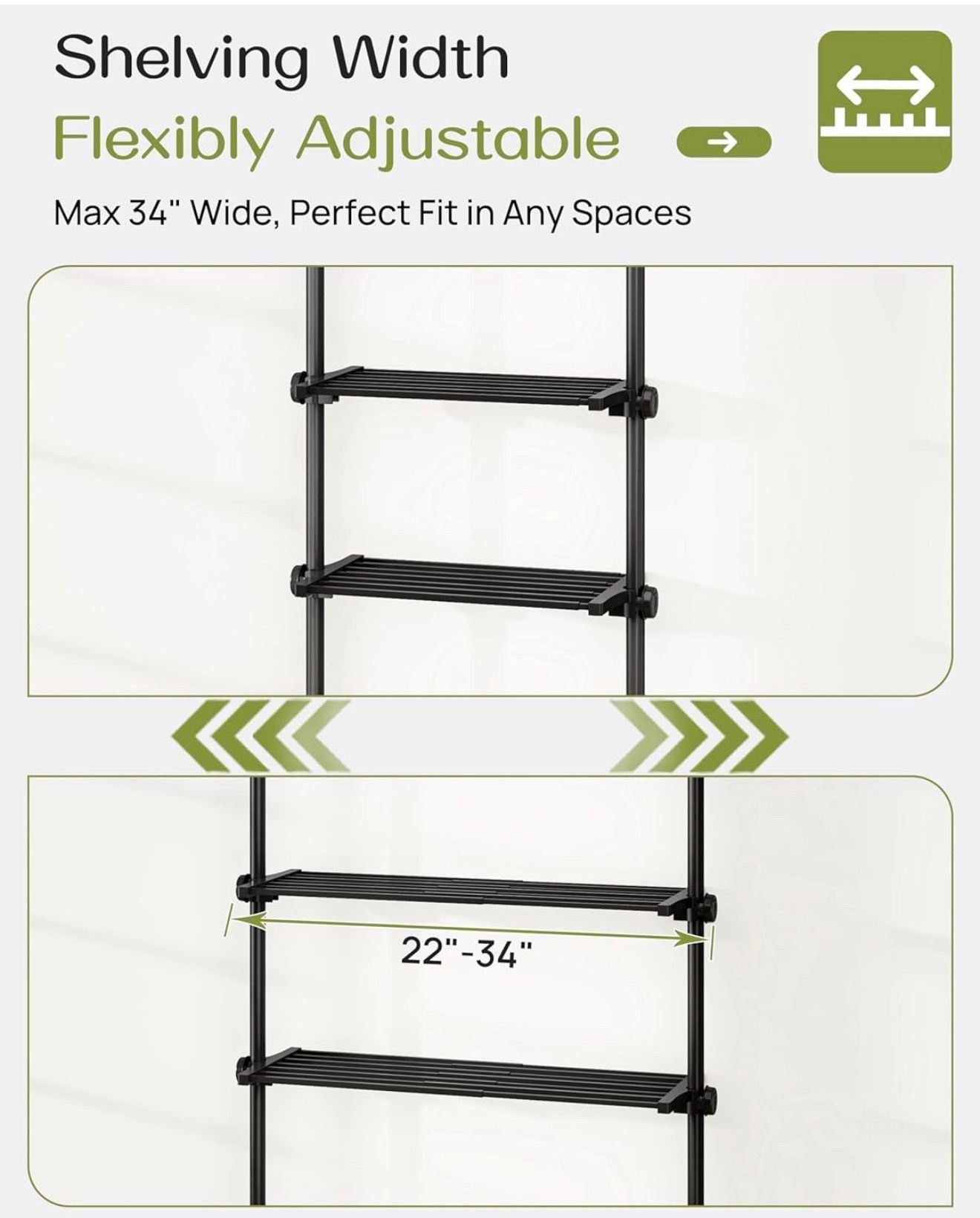 Adjustable Over The Toilet Storage Shelf - photo 5