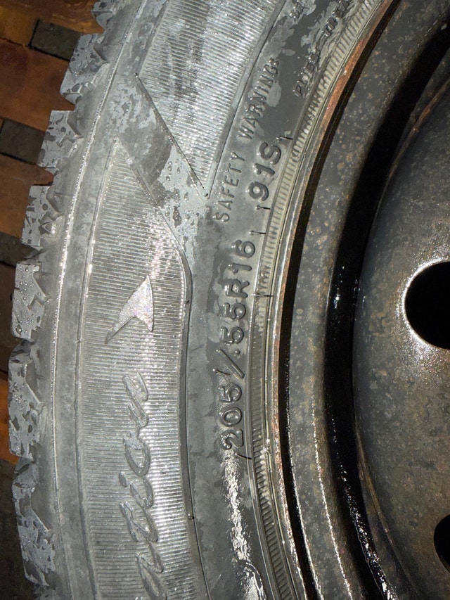 Goodyear Nordic winter tires on steel winter rims 205/55R16 (4)