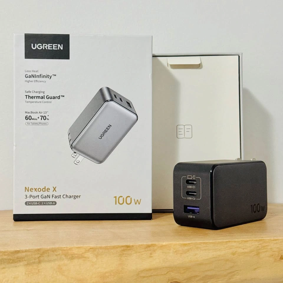 UGREEN 100w GaN Charger 2x USB-C 1x USB-A - Brand New ⚽️ - photo 2