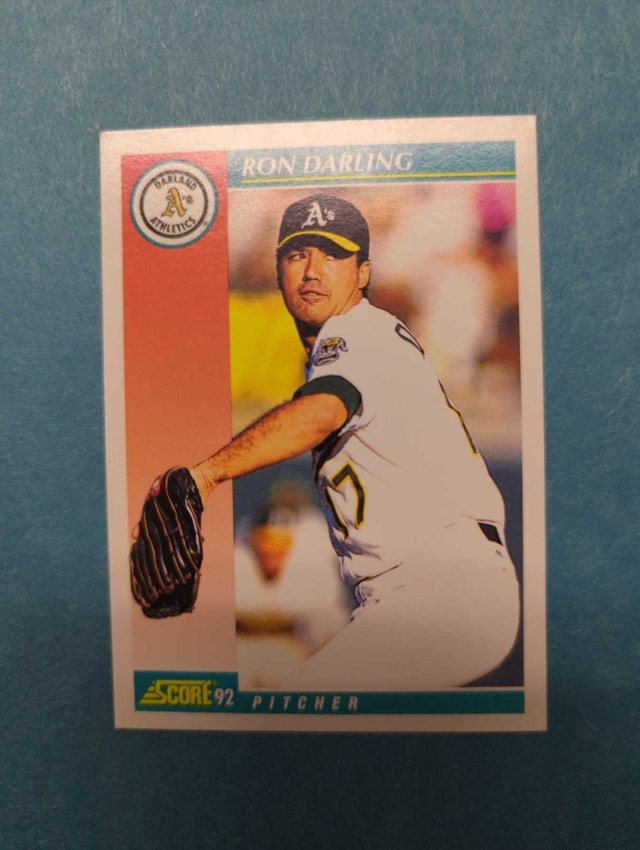 1992 Score Ron Darling Baseball Card ⚽