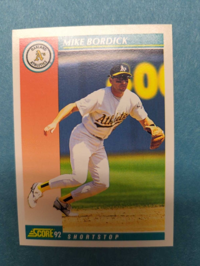 1992 Score Mike Bordick Baseball Card ⚽