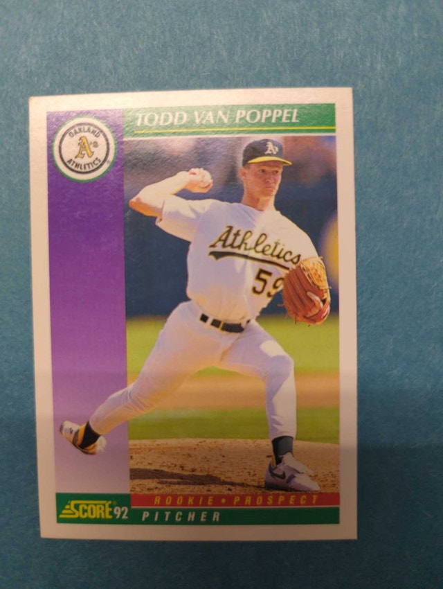 1992 Score Todd Van Poppel Baseball Card ⚽