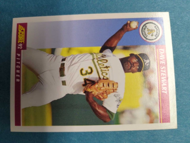 Score 1992 Dave Stewart Baseball Card⚽