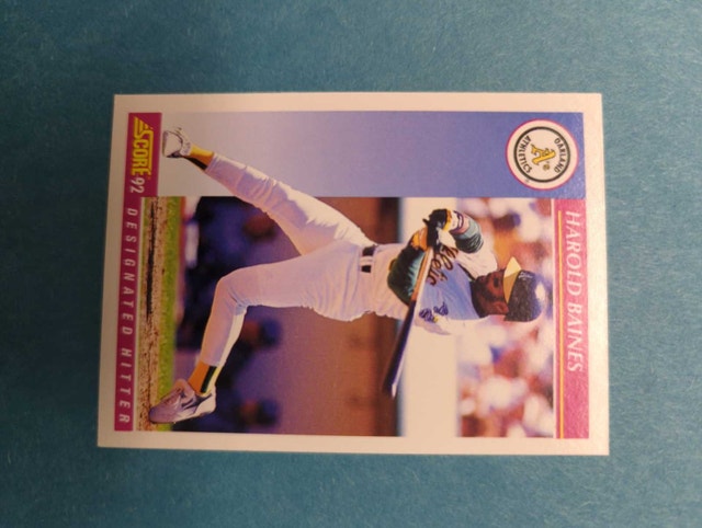 1992 Score Harold Baines Baseball Card⚽