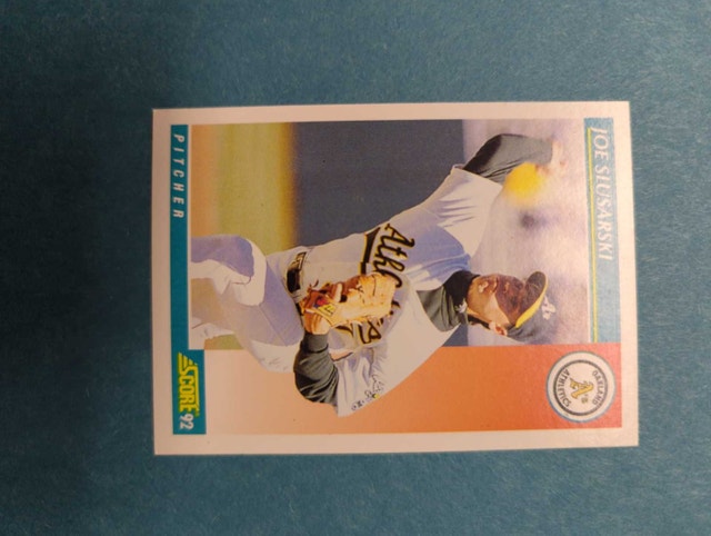 Score 1992 Joe Slusarski Baseball Card⚽
