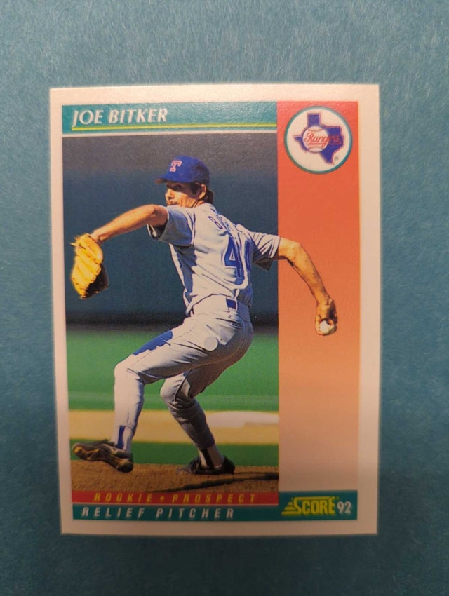 1992 Score Joe Bitker Baseball Card ⚽