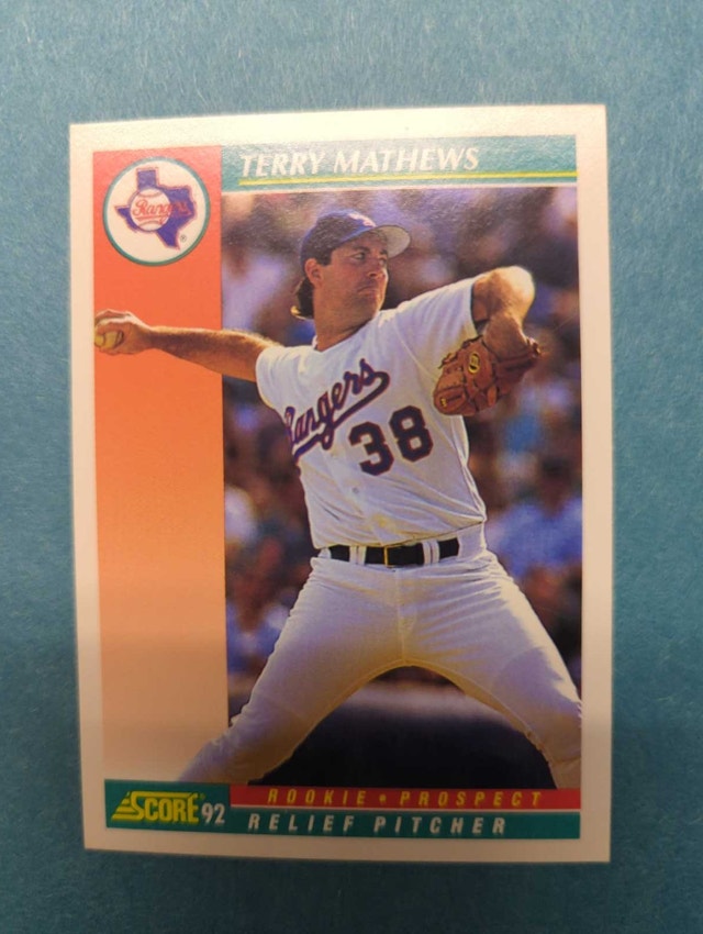 Score 1992 Terry Mathews Baseball Card⚽
