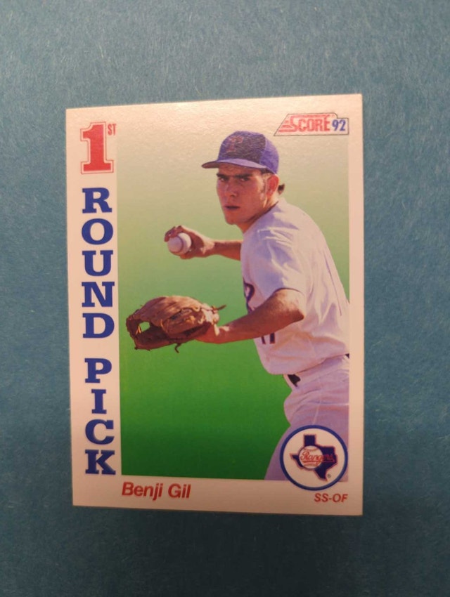 1992 Score Benji Gil Baseball Card⚽