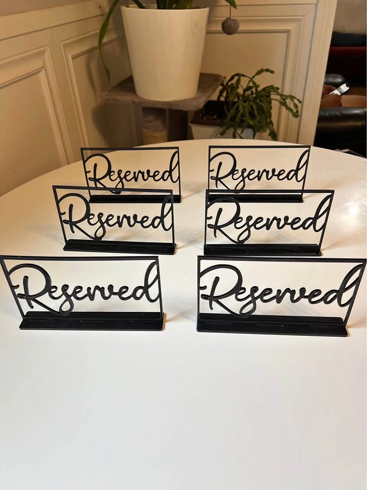 ⚽ New- Reserved Signs - 6pcs.