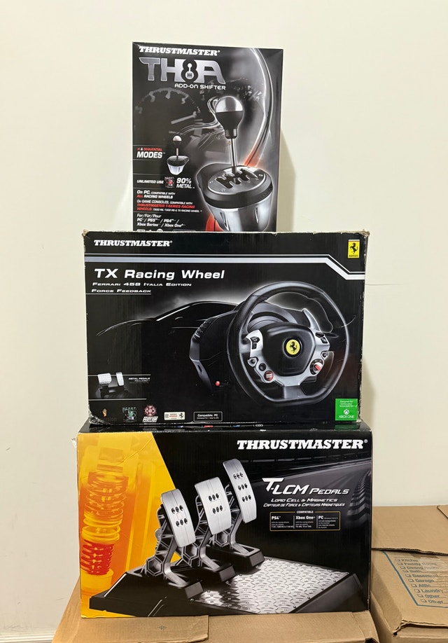 Thrustmaster Racing Sim Setup – Like New