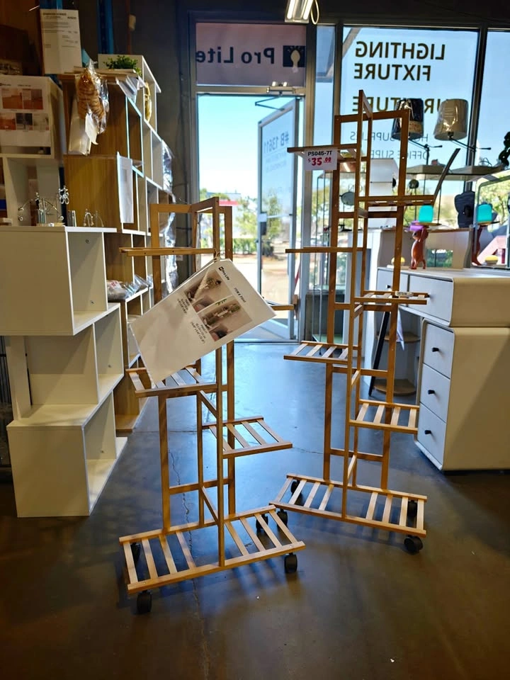 Multi-Tier Bamboo Floor Plant Stand