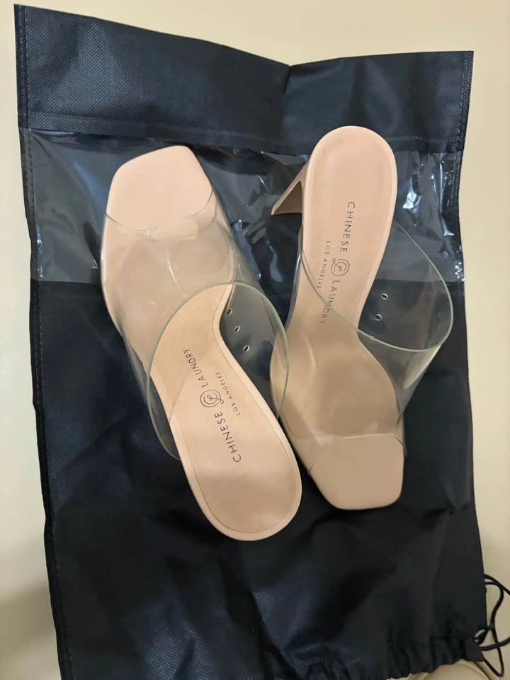 Women’s heels - transparent/clear strap style - photo 2