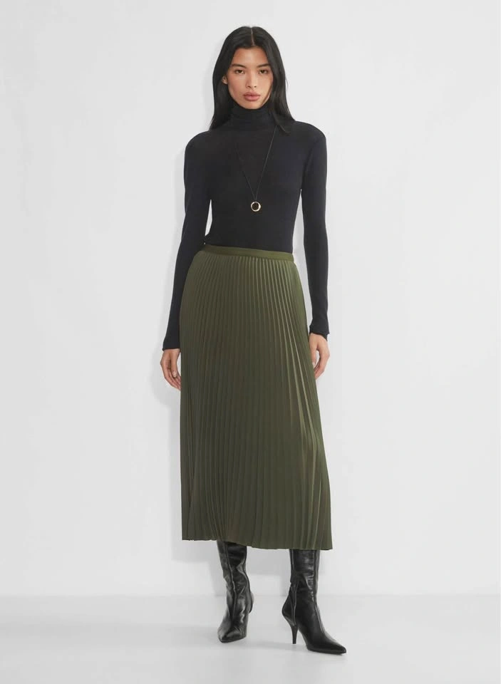 Aritzia/Babaton Acclaim Skirt in Olive Green in XS - photo 3