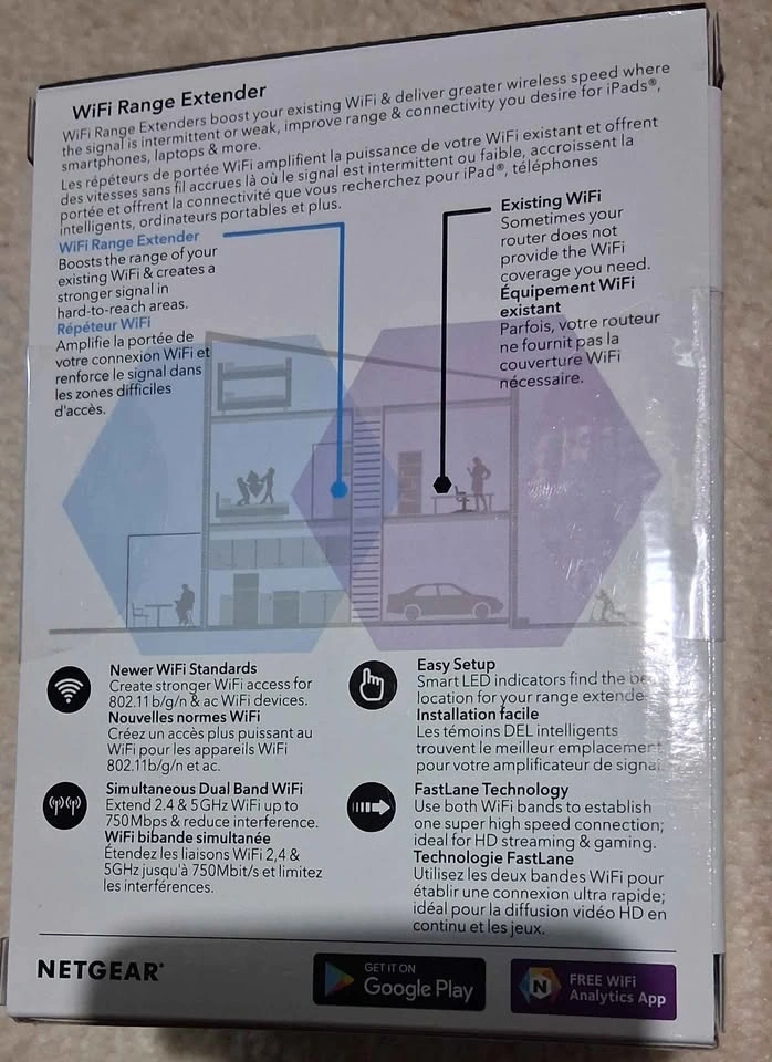 NETGEAR AC750 WiFi Range Extender EX2800 - photo 3