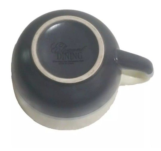Elegant Dining Ceramic Flower Coffee Tea Beige BLUE MUGS 2X - photo 5