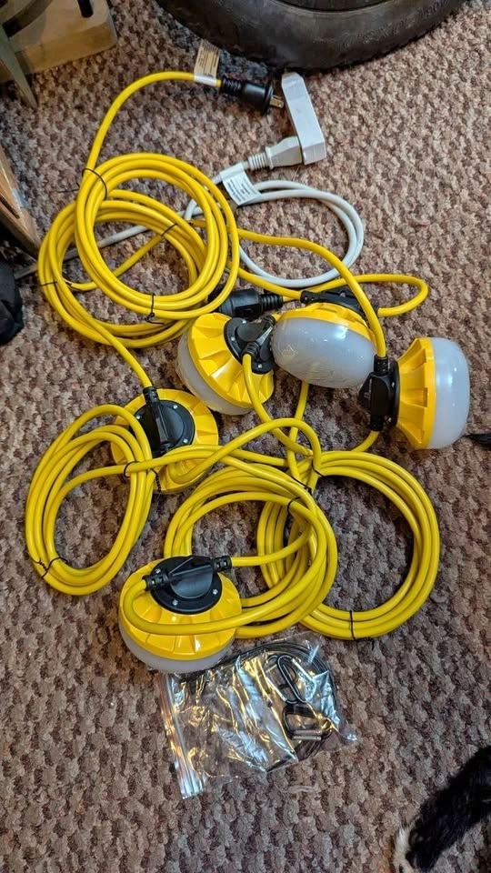 50ft Construction String LED Lights