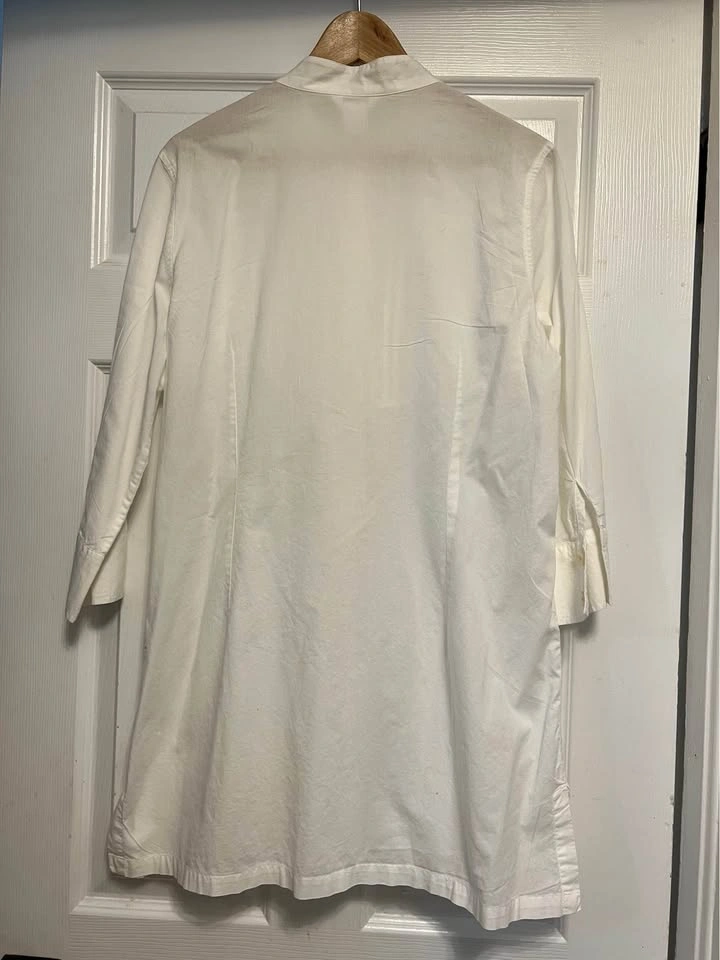 ⚽ White Long Blouse - photo 3