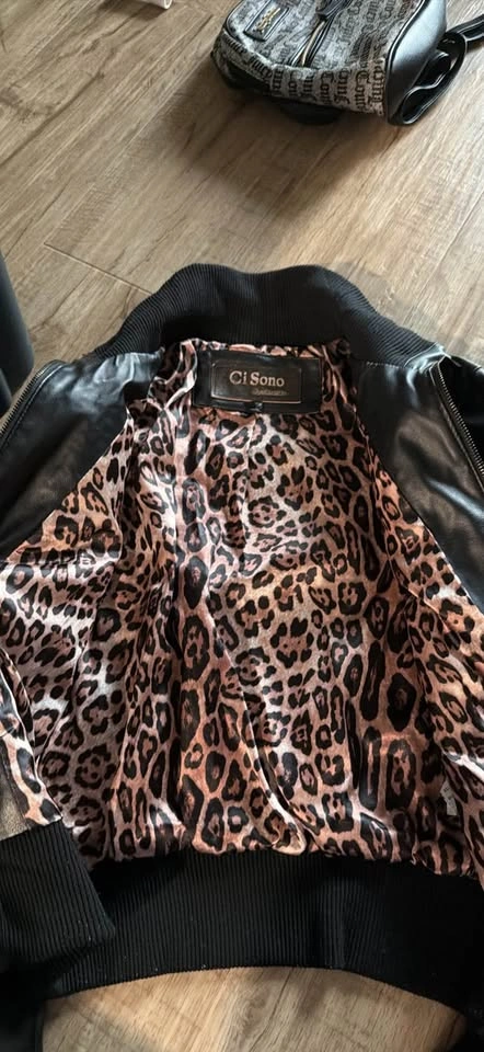 Ci Sono Faux Leather Bomber Jacket - photo 2