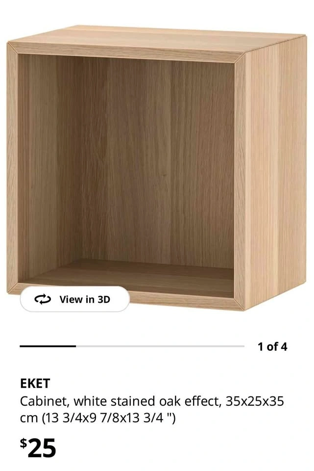 2 IKEA EKET Wall Shelf