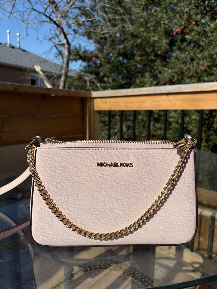 Light Pink Michael Kors Leather Crossbody Bag - photo 2