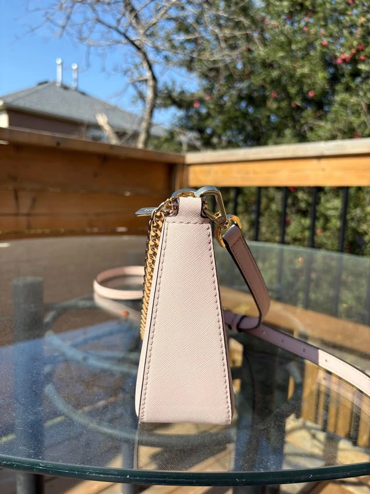 Light Pink Michael Kors Leather Crossbody Bag - photo 3