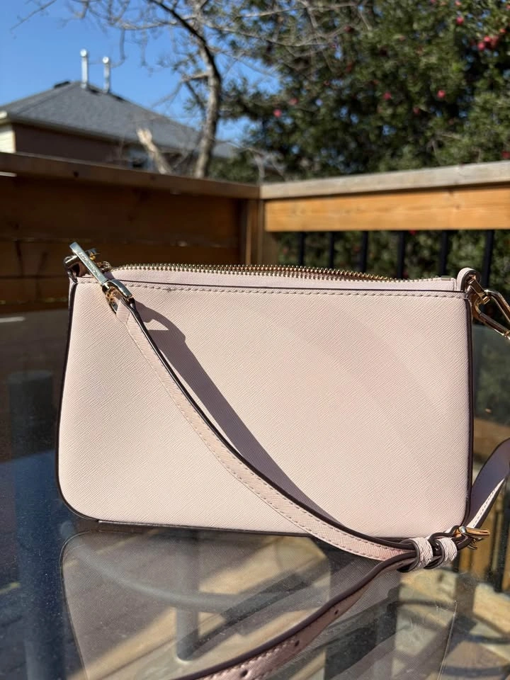 Light Pink Michael Kors Leather Crossbody Bag - photo 4