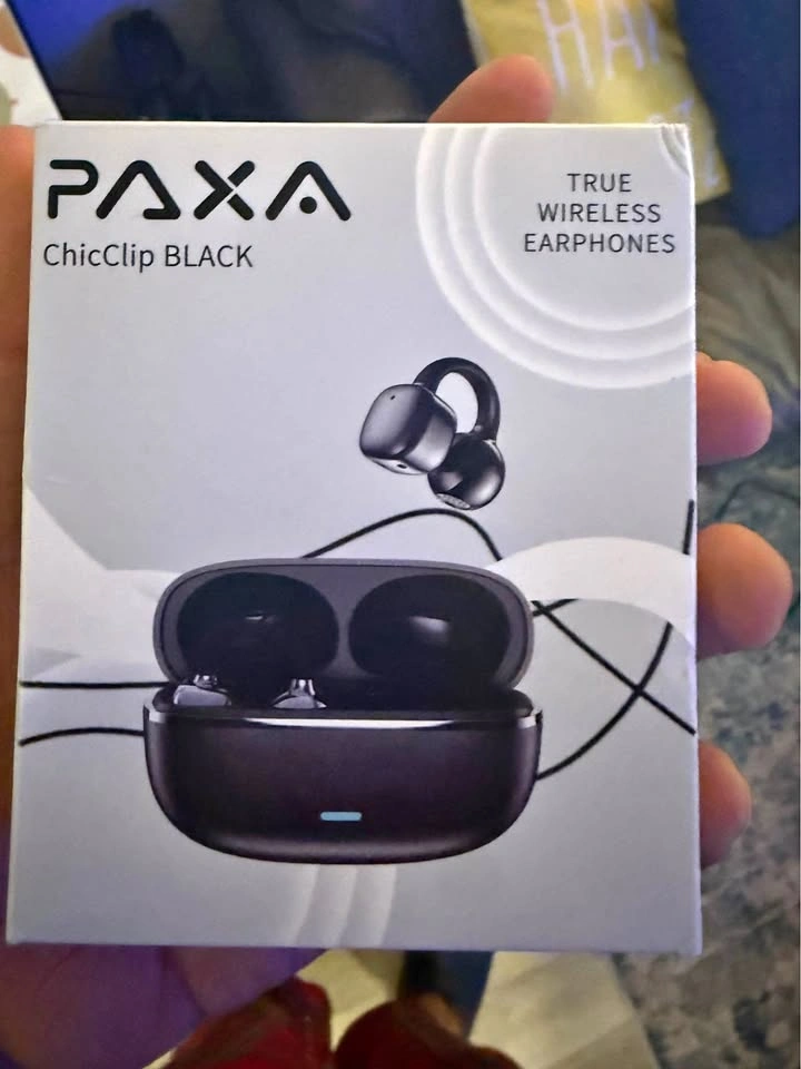 PAXA ChicClip True Wireless Bluetooth Earbuds – Black (New)