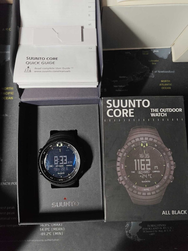 Suunto Core All Black Outdoor Watch – Fresh Battery, Box Include - photo 3