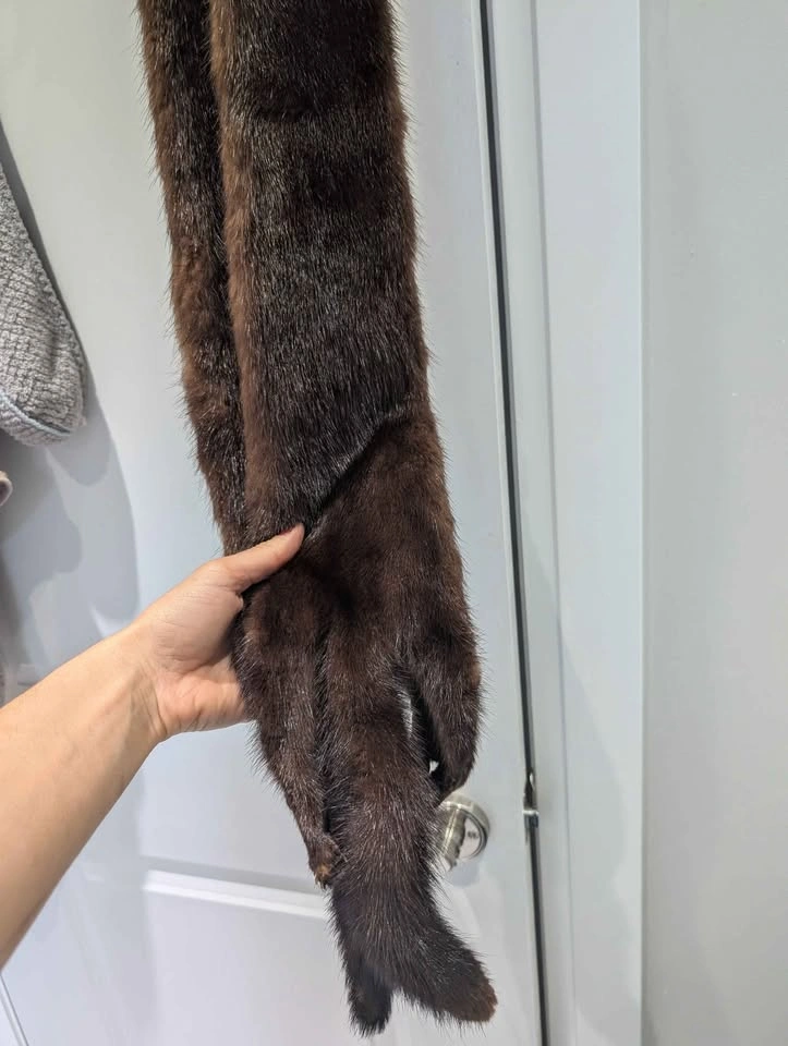 Real Mink Fur Scarf - photo 3