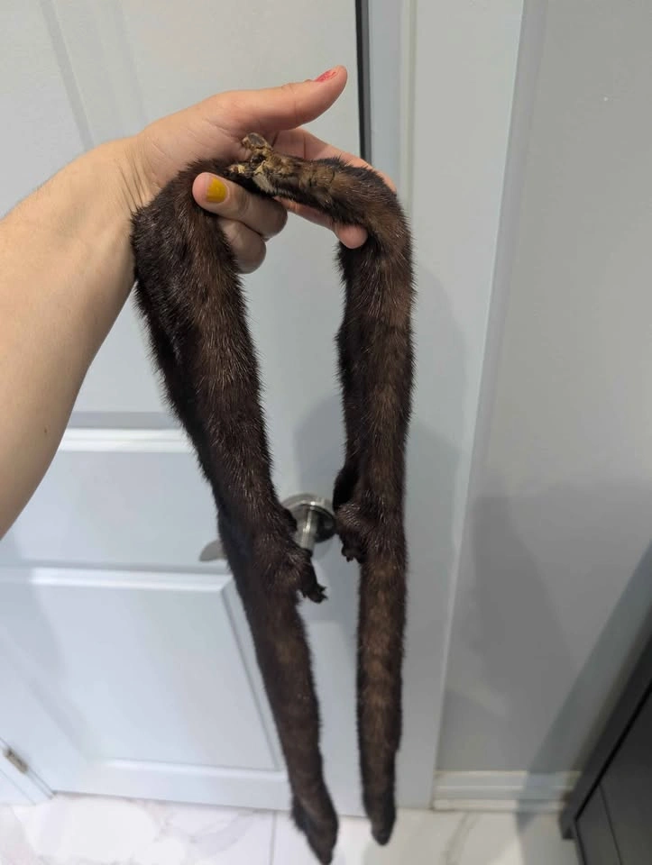 Real Mink Fur Scarf - photo 5