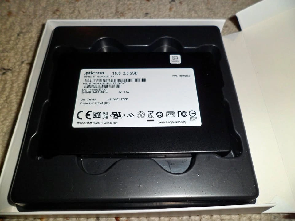 Micron 2TB 1100 2.5" SATA SSD 6GB/s 100% Health