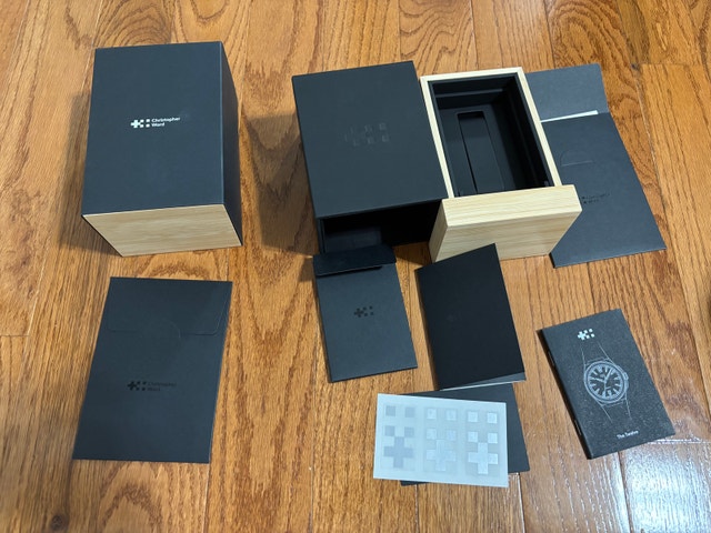 Christopher Ward Watch Box and Accessories