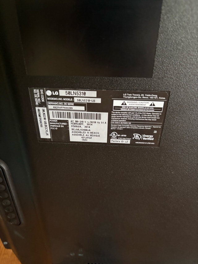 LG 50” LED TV (50LN5310) - photo 3