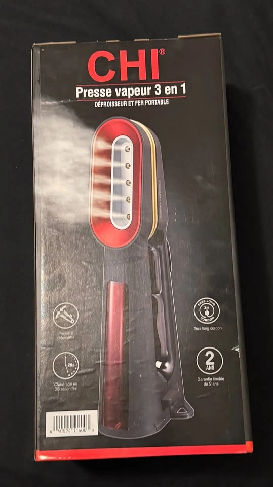 Brand New CHI SteamPress 3-in-1 Handheld Garment Steamer & Iron - photo 3