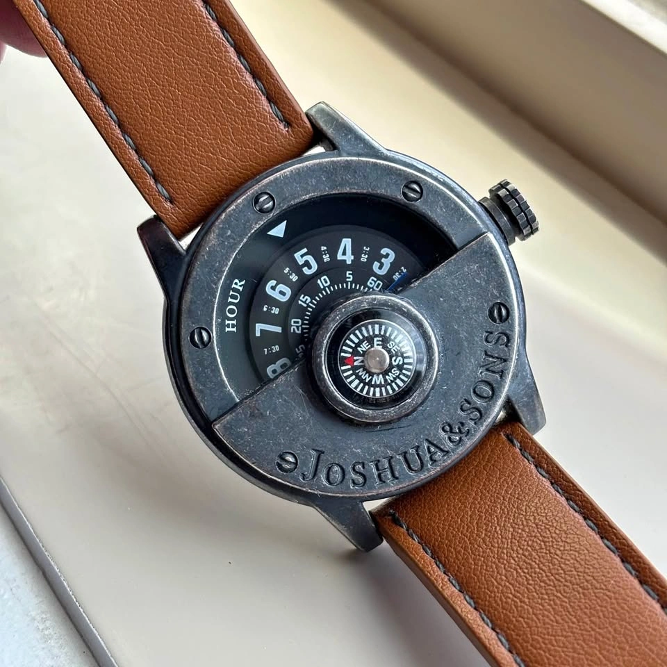 Joshua & Sons Compass Watch JX116 BKBR Quartz