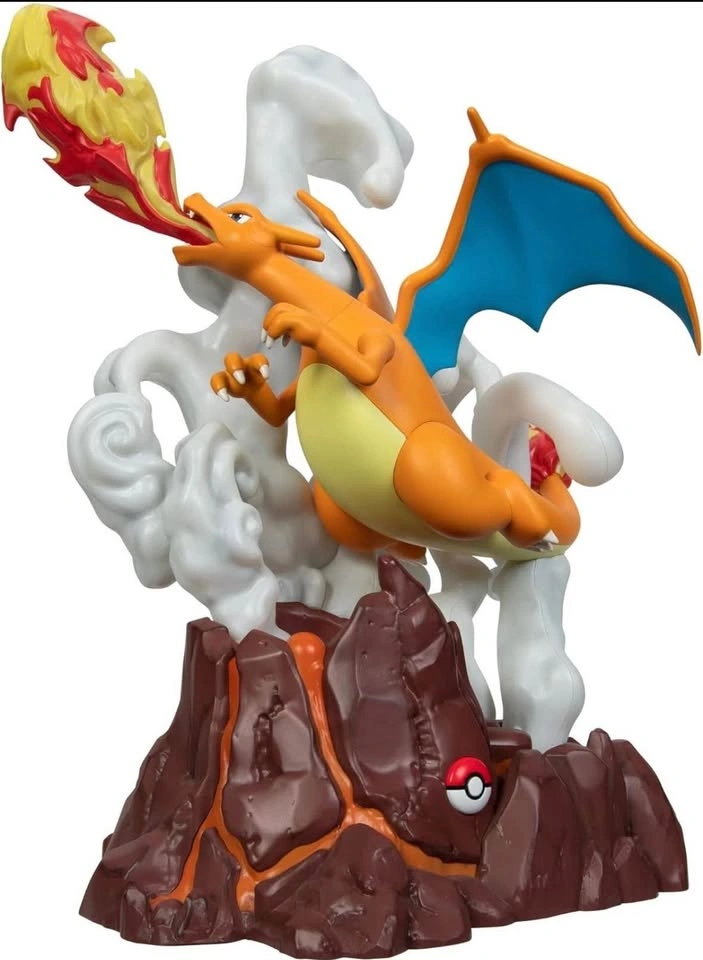 Jazwares Pokémon Select Evolution Charizard Statue light up - photo 2