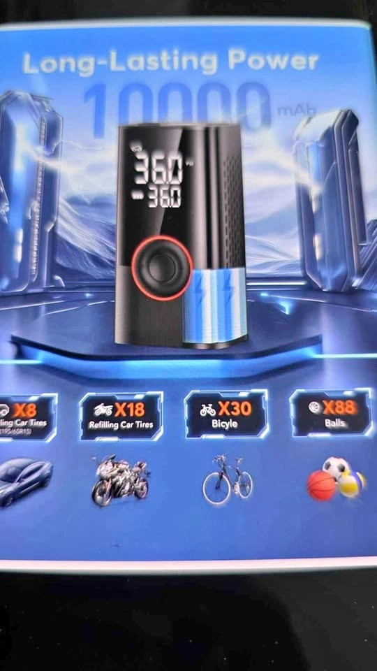 Tire inflator portable