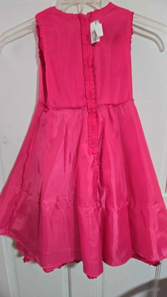 Pink sequin dress girls size 6 - photo 3