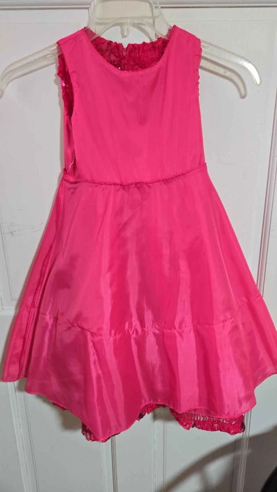 Pink sequin dress girls size 6 - photo 4