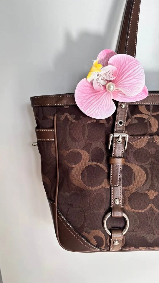 Vintage Coach Chocolate Brown Gallery Tote - photo 2