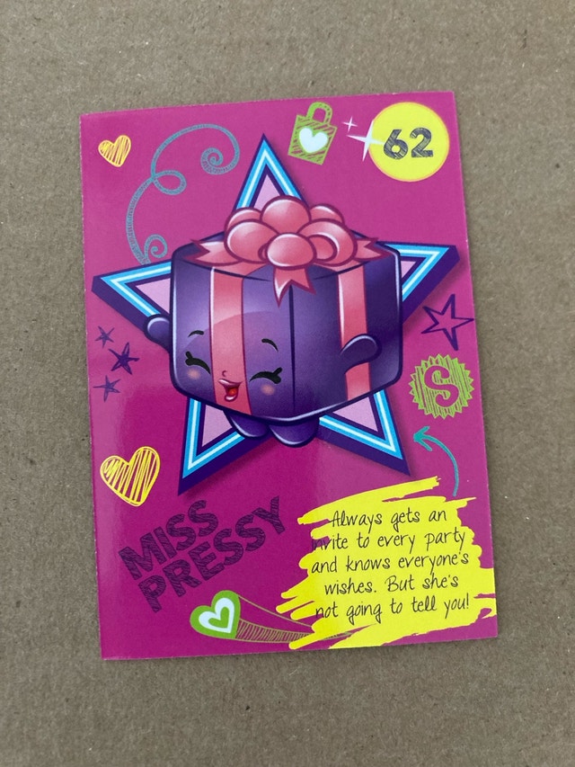 Shopkins Miss Pressy Trading Card ⚽️