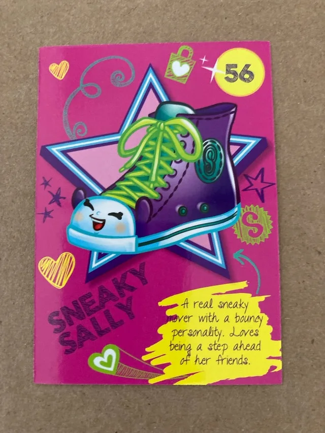Shopkins Sneaky Sally Trading Card ⚽️