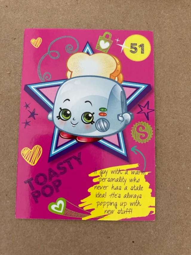 Shopkins Toasty Pop Trading Card ⚽️