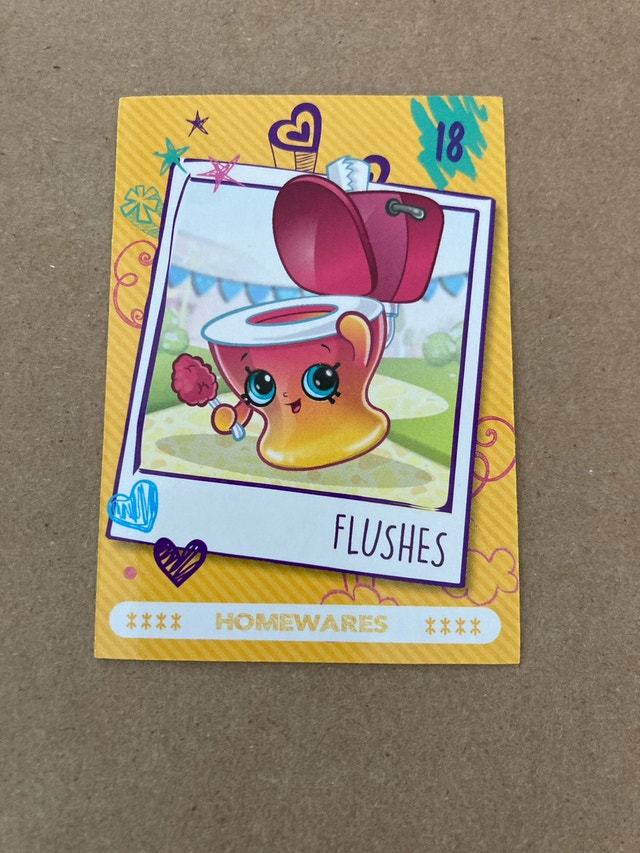 Shopkins Flushes Trading Card 18 ⚽️