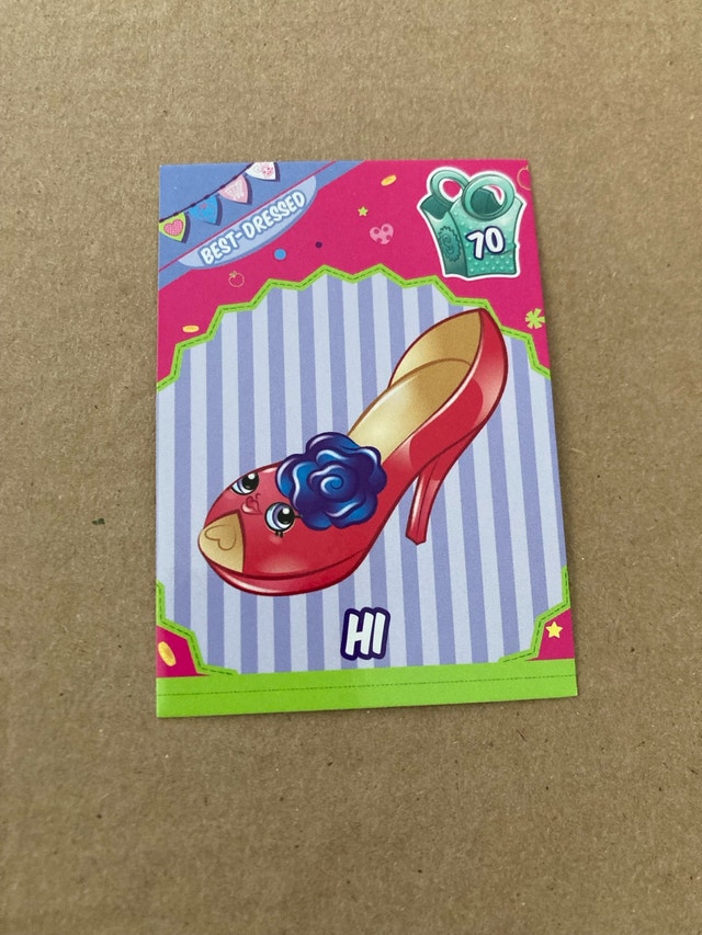 Shopkins Hi Best-Dressed Trading Card ⚽️