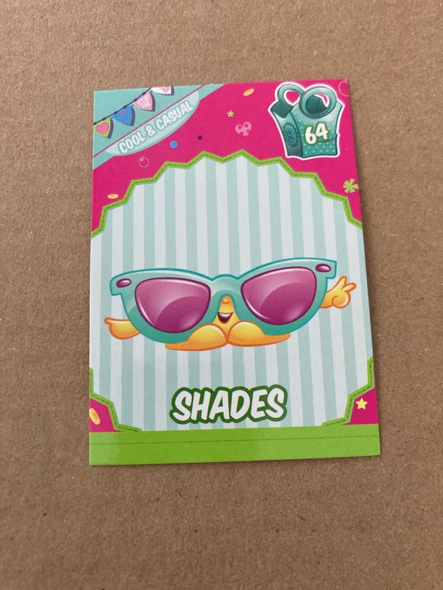 Shopkins Shades Trading Card 64 ⚽️