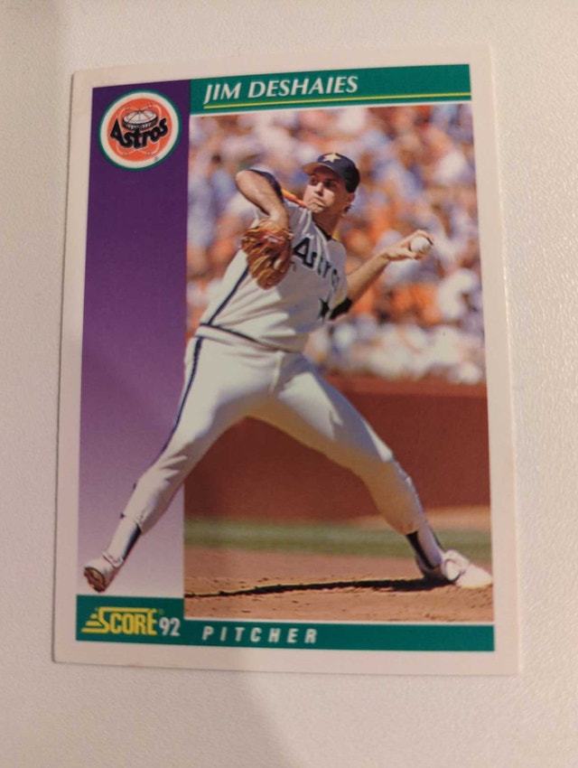 1992 Score Jim Deshaies Baseball Card⚽