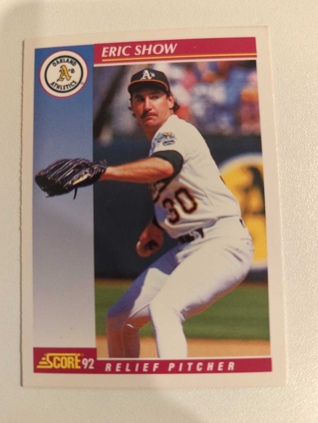 1992 Score Eric Show Baseball Card⚽